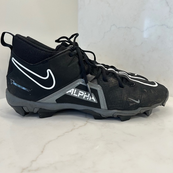 Nike Men's Football Cleats - Size 13 - Alpha Menace 3 Shark - Clean Footbeds! - Picture 1 of 12